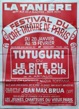 "Tutuguri" à La Tanière (1977)